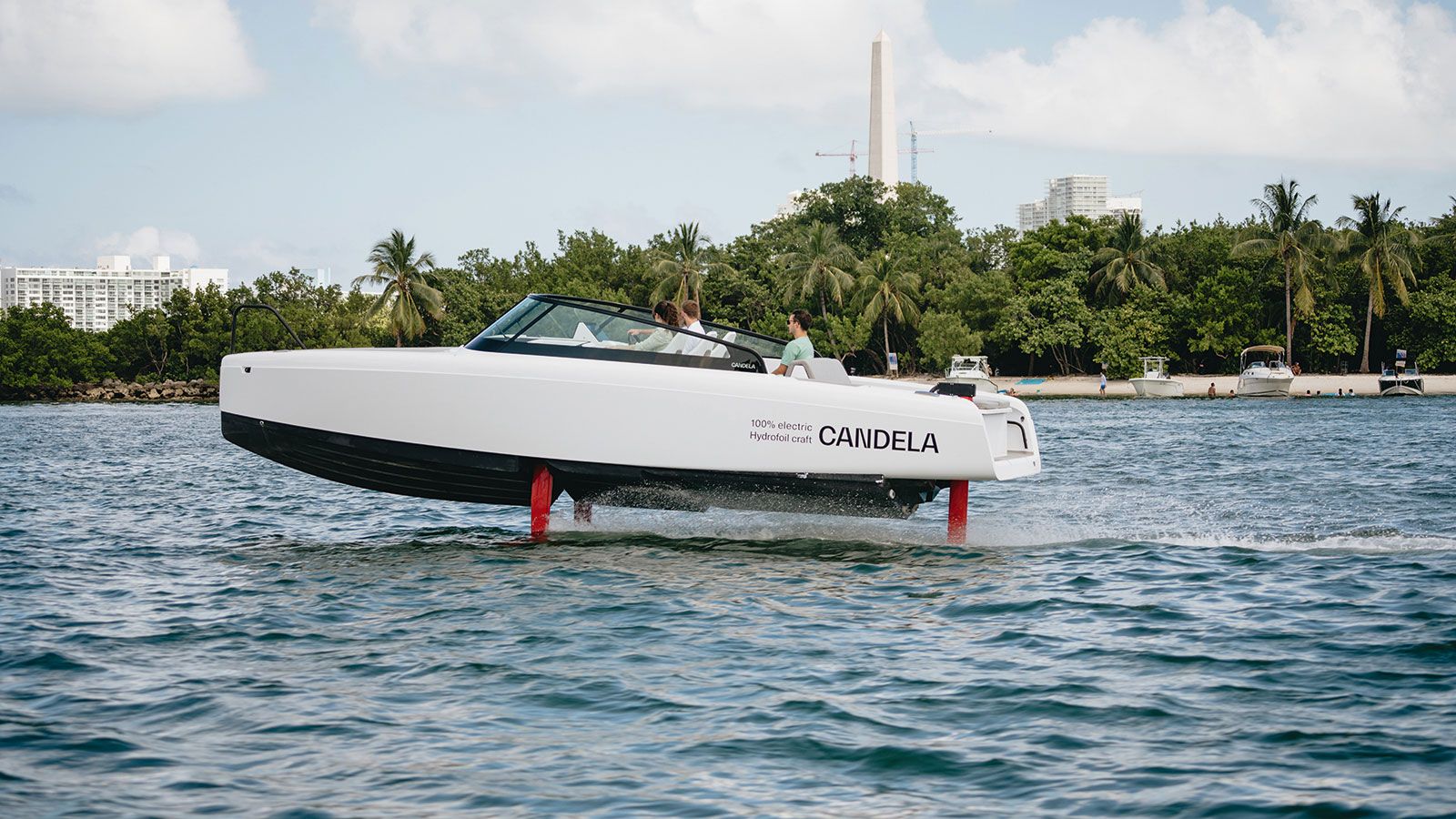 On board Candela's new electric foiling C-8